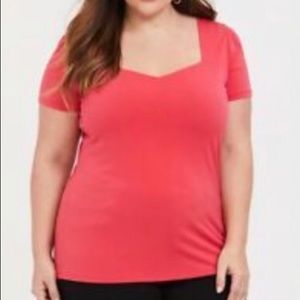 Torrid sweetheart neckline top